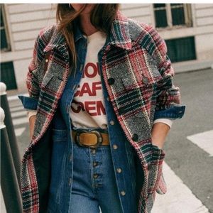 Sezane - Izaac coat - plaid tweed